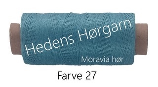 Moravia Hør 50/4 farve 27 Lys turkis grøn